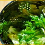 Escarole in a Colander