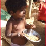 girl eating