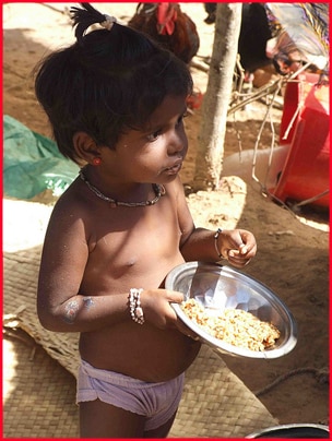 Girl eating