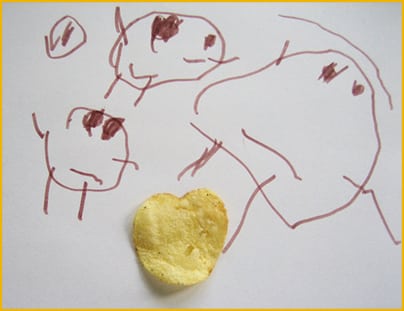 Heart Shaped Potato Chip