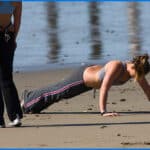 two girls exercising