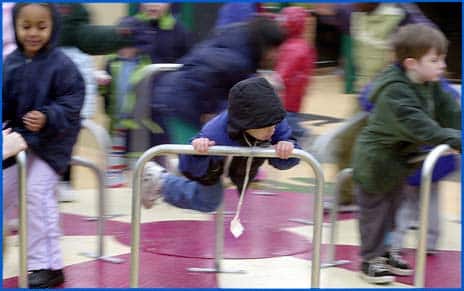 Kids playing at Edwin Pratt Park, 2002