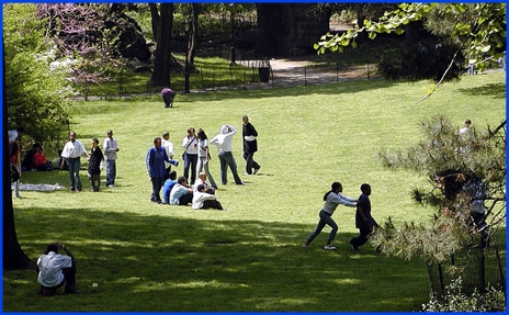 Central Park, Kids Playing