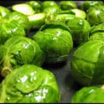 Brussels sprouts before roasting Brussels sprouts before roasting