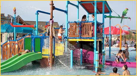 One of the kids' play areas