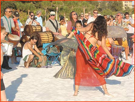 Siesta Key drum circle