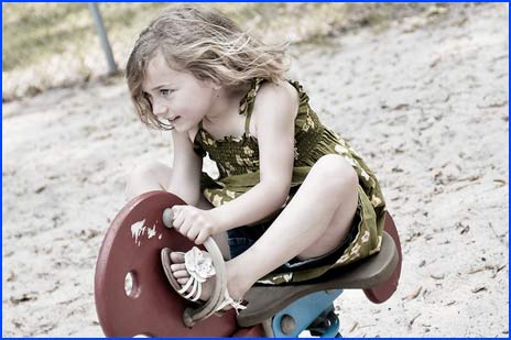 girl at playground