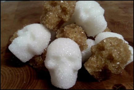 skull sugar cubes