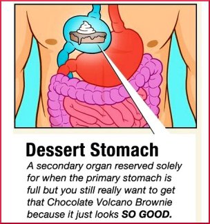 dessert stomach