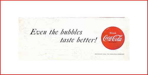 Coca-Cola ad: Even the bubbles taste better!