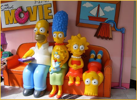 Simpsons in couch