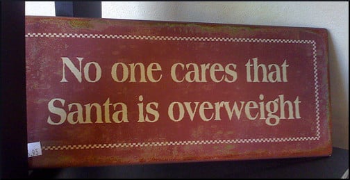 No one cares that Santa is overweight