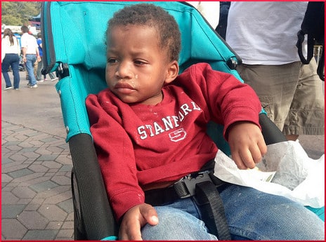Stanford Boy on Stroller