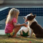 girl-dog-ball