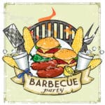 42441307 - bbq grill icon design - barbecue collection illustration with sample text
