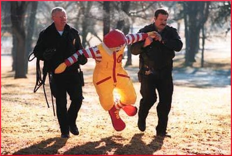 ronald-mcdonals-being-arrested