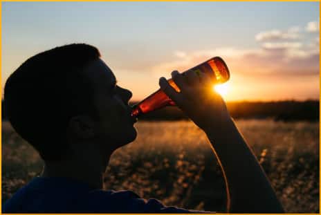 drinking-from-bottle-silhoutte