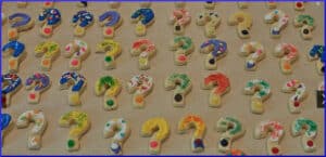 question mark shaped cookies