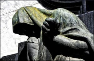 Anguish sculpture