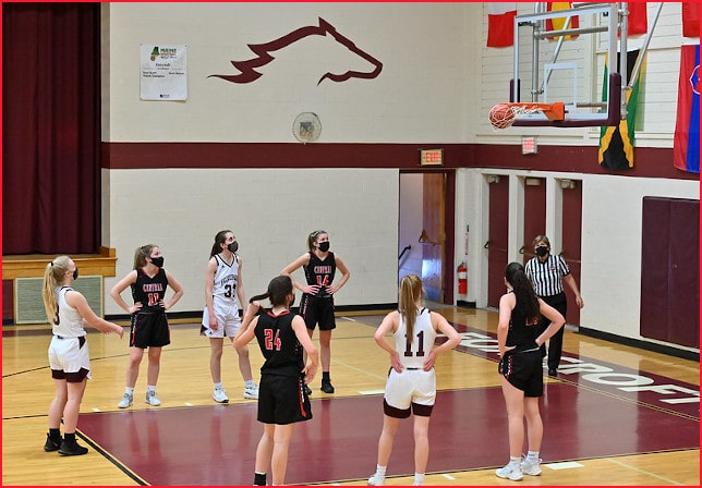 Girls Basketball with Face Masks